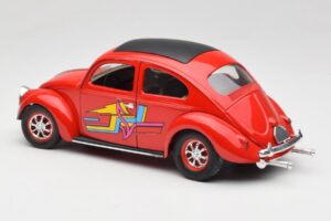 Volkswagen Vabalas Raudonas Solido 1:18 8306 Metalas - nuotrauka 7 iš 8