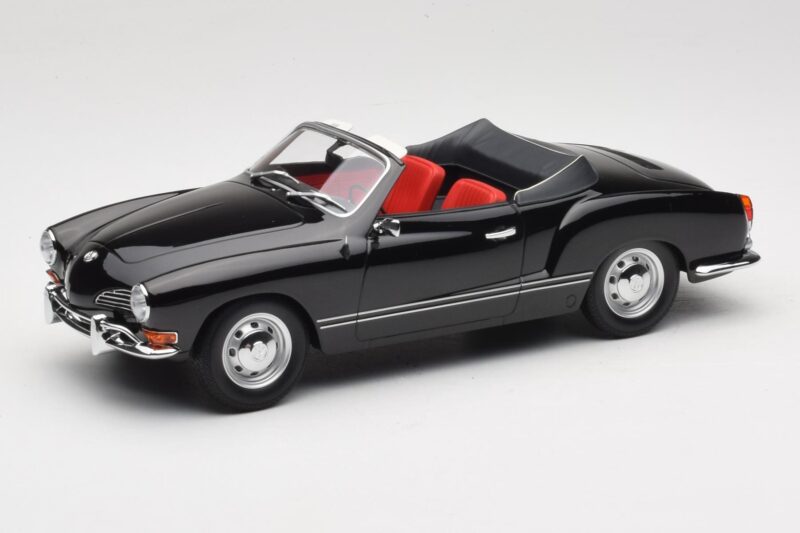 Volkswagen Karmann Ghia Kabrioletas Juodas Minichamps 1:18 155054031 Metalas