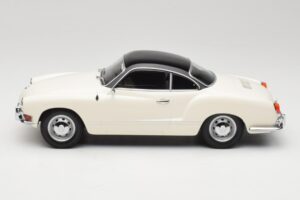 Volkswagen Karmann Ghia Kreminis Juodas Minichamps 1:18 155054021 Metalas - nuotrauka 3 iš 6