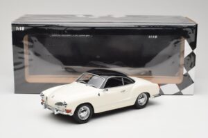 Volkswagen Karmann Ghia Kreminis Juodas Minichamps 1:18 155054021 Metalas - nuotrauka 6 iš 6