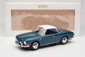 Volkswagen Karmann Ghia Type 34 1500 Sea Blue Norev 1:18 188646 Metalas - nuotrauka 8 iš 8