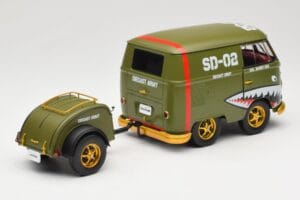 Volkswagen Kool Kombi Army Fighter Green Solido 1:18 S1810901 Metalas - nuotrauka 3 iš 8