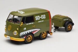 Volkswagen Kool Kombi Army Fighter Green Solido 1:18 S1810901 Metalas