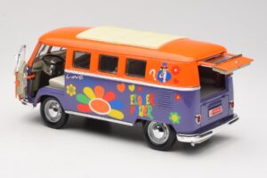 Volkswagen Microbus T1 Flower Power Road Signature 1:18 92329 Metalas - nuotrauka 5 iš 8