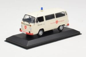 Volkswagen T2 Ambulance Malteser Hilfsdienst Minichamps 1:43 400053092 Metalas - nuotrauka 2 iš 4
