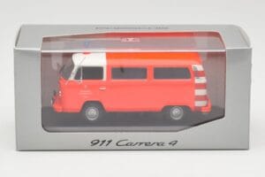 Volkswagen T2 Bus Ugniagesiai Frankfurt Raudoni Bamperiai Minichamps 1:43 400053091-V1 Metalas - nuotrauka 4 iš 4
