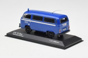 Volkswagen T2 Bus THW Minichamps 1:43 400053094 Metalas - nuotrauka 3 iš 4