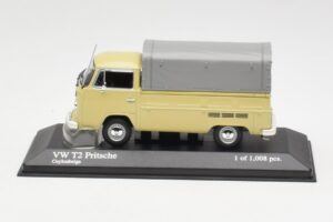 Volkswagen T2 Flatbed Smėlio Minichamps 1:43 400053204 Metalas