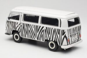 Volkswagen T2a Bus Safari Schuco 1:18 00191 Metalas - nuotrauka 7 iš 8