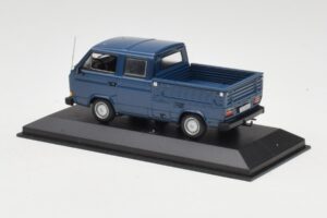 Volkswagen T3 Double Cab Flatbed Mėlynas Minichamps 1:43 400055260 Metalas - nuotrauka 2 iš 4