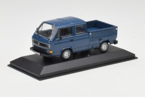 Volkswagen T3 Double Cab Flatbed Mėlynas Minichamps 1:43 400055260 Metalas - nuotrauka 3 iš 4