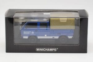 Volkswagen T3 Double Cab Flatbed THW Hannover Minichamps 1:43 400055290 Metalas - nuotrauka 4 iš 4