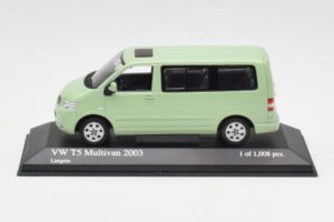 Volkswagen T5 Multivan California Žalsvai Geltonas Minichamps 1:43 400052201 Metalas