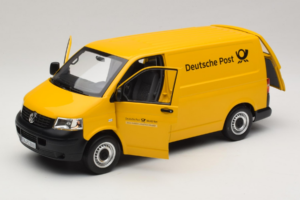 Volkswagen T5 Transporter Deutsche Post Norev 1:18 188617 Metalas - nuotrauka 8 iš 9