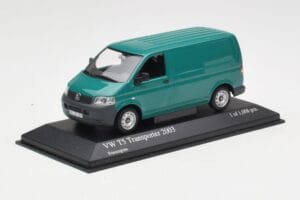 Volkswagen T5 Transporter Žalias Minichamps 1:43 400052261 Metalas - nuotrauka 2 iš 4