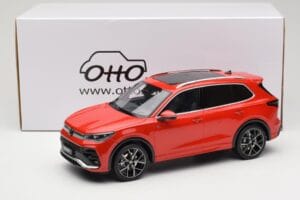 Volkswagen Tiguan eTSI R-Line Persimmon Red Metallic Otto 1:18 OT489 Derva - nuotrauka 6 iš 6