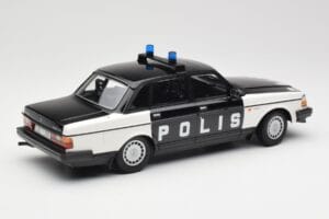 Volvo 240 GL Polis Sweden Juodas Minichamps 1:18 155171497 Metalas - nuotrauka 2 iš 6