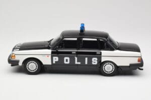 Volvo 240 GL Polis Sweden Juodas Minichamps 1:18 155171497 Metalas - nuotrauka 3 iš 6