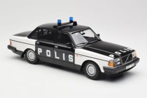 Volvo 240 GL Polis Sweden Juodas Minichamps 1:18 155171497 Metalas - nuotrauka 4 iš 6