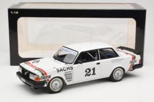 Volvo 240 Turbo #21 P. Stureson DTM Winner Wunstorf 1985 AUTOart 1:18 88592 Metalas - nuotrauka 8 iš 8