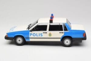 Volvo 740 GL Švedijos Policija Minichamps 1:18 155171791 Metalas - nuotrauka 3 iš 6