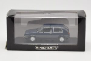 Volkswagen Golf Mk2 Mėlynas Parodos Pavyzdys Minichamps 1:43 GOLFHANDMUSTER Metalas - nuotrauka 4 iš 4