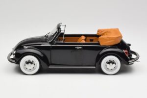 Volkswagen Beetle 1303 Kabrioletas Juodas Norev 1:18 188533 Metalas - nuotrauka 3 iš 6