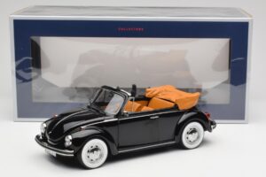 Volkswagen Beetle 1303 Kabrioletas Juodas Norev 1:18 188533 Metalas - nuotrauka 6 iš 6