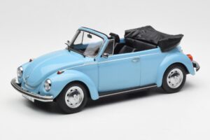 Volkswagen Beetle 1303 Kabrioletas Šviesiai Mėlynas Norev 1:18 188531 Metalas