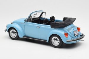Volkswagen Beetle 1303 Kabrioletas Šviesiai Mėlynas Norev 1:18 188531 Metalas - nuotrauka 5 iš 6