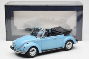 Volkswagen Beetle 1303 Kabrioletas Šviesiai Mėlynas Norev 1:18 188531 Metalas - nuotrauka 6 iš 6