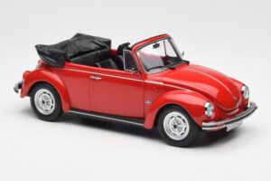 Volkswagen Beetle 1303 Kabrioletas Raudonas Norev 1:18 188529 Metalas - nuotrauka 4 iš 6