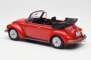 Volkswagen Beetle 1303 Kabrioletas Raudonas Norev 1:18 188529 Metalas - nuotrauka 5 iš 6