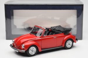 Volkswagen Beetle 1303 Kabrioletas Raudonas Norev 1:18 188529 Metalas - nuotrauka 6 iš 6