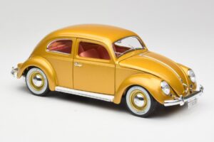Volkswagen Beetle Auksinis Bburago 1:18 3361 Metalas - nuotrauka 6 iš 8