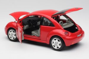 Volkswagen New Beetle Raudonas Bburago 1:18 8185108 Metalas - nuotrauka 5 iš 8