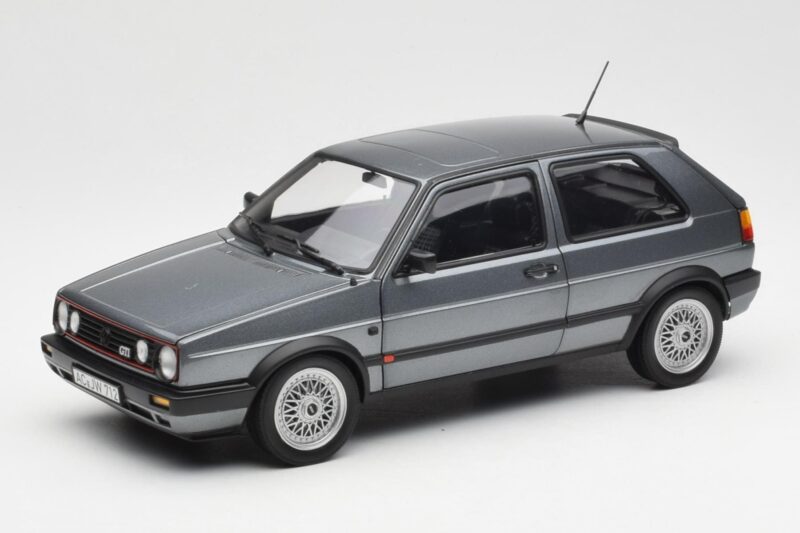 Volkswagen Golf Mk2 GTI Pilkas Metalinis Norev 1:18 188442 Metalas