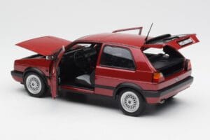 Volkswagen Golf Mk2 GTI Raudonas Metalinis Norev 1:18 188555 Metalas - nuotrauka 5 iš 8
