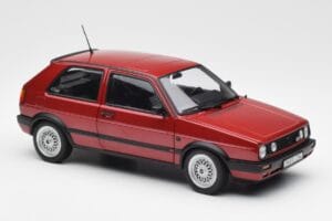 Volkswagen Golf Mk2 GTI Raudonas Metalinis Norev 1:18 188555 Metalas - nuotrauka 6 iš 8