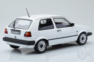 Volkswagen Golf CL Mk2 Baltas Riboto Leidimo Norev 1:18 188561 Metalas - nuotrauka 3 iš 8
