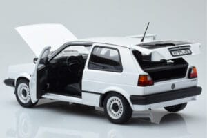 Volkswagen Golf CL Mk2 Baltas Riboto Leidimo Norev 1:18 188561 Metalas - nuotrauka 5 iš 8