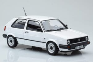 Volkswagen Golf CL Mk2 Baltas Riboto Leidimo Norev 1:18 188561 Metalas - nuotrauka 6 iš 8