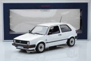 Volkswagen Golf CL Mk2 Baltas Riboto Leidimo Norev 1:18 188561 Metalas - nuotrauka 8 iš 8