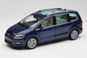 Volkswagen Sharan 7N Shadow Mėlyna Metalinis Minichamps 1:18 110051100 Metalas