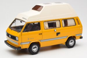 Volkswagen T3 Joker Kempingo Autobusas Schuco 1:18 450038500 Metalas