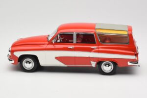 Wartburg 311 Camping Deluxe Raudonas Baltas BoS Models 1:18 BOS037 Derva - nuotrauka 3 iš 6