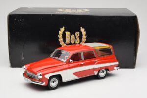 Wartburg 311 Camping Deluxe Raudonas Baltas BoS Models 1:18 BOS037 Derva - nuotrauka 6 iš 6