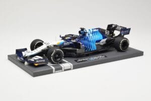 Williams Racing Mercedes FW43B #63 G. Russell Saudi Arabian GP 2021 Minichamps 1:18 117212263 Metalas - nuotrauka 2 iš 6
