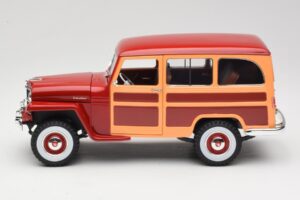Willys Jeep Station Wagon Raudonas Road Signature 1:18 92858 Metalas - nuotrauka 4 iš 8