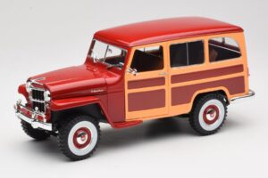 Willys Jeep Station Wagon Raudonas Road Signature 1:18 92858 Metalas